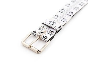 Belt made of upcycled black and white measuring tape sewn on cotton base recycling repurposed reclaimed