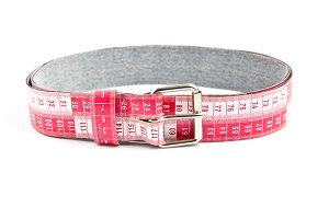 deep red white tape measure belts measuring tape sewn handmade belts upcycled repurposed reclaimed