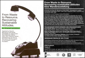 Flyer Exhibition `From waste to resource`